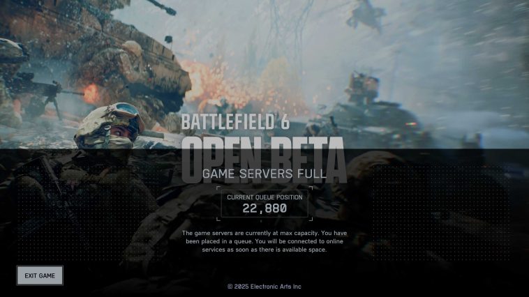 There’s a Huge Queue to Get in the Battlefield 6 Open Beta Before It’s Even Out