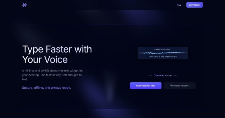 Harker: Voice-Powered AI Interaction Tool