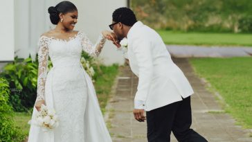 Love Had the Last Laugh! Enjoy Tamara & Taylor’s Beautiful White Wedding