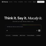 Macaly: AI-Powered Rapid App Development