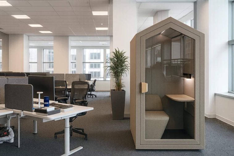 Por qué las cabinas de concentración son clave en el bienestar laboral actual
