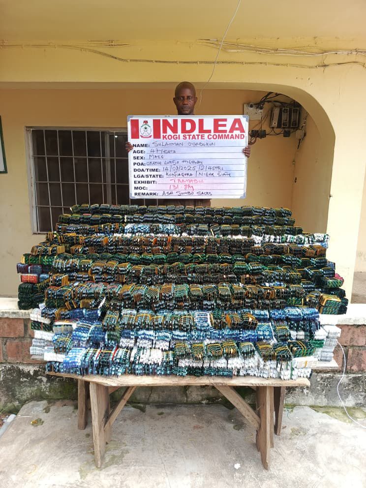 NDLEA arrests drug Kingpin after 3-year manhunt, intercepts N7.8bn opioids in Rivers