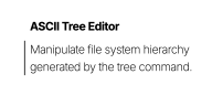 Show HN: ASCII Tree Editor