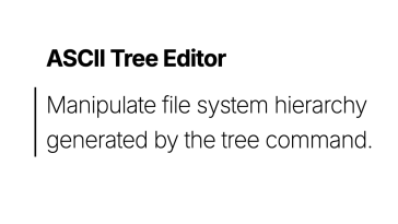 Show HN: ASCII Tree Editor