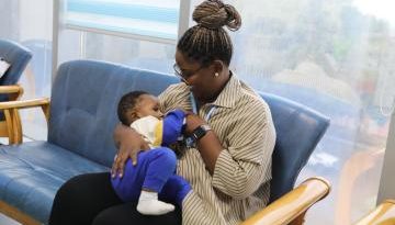 A breastfeeding space at WHO Uganda country office: Upholding every woman and baby’s right to breastfeed anytime, anywhere