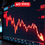 Ibovespa Ao Vivo: Bolsa cai com Jackson Hole e impasse Brasil-EUA no radar