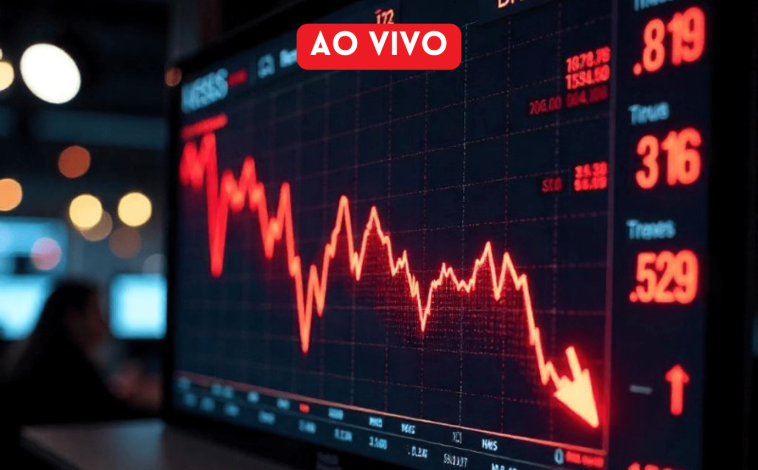 Ibovespa Ao Vivo: Bolsa cai com Jackson Hole e impasse Brasil-EUA no radar