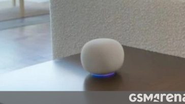 Google smart home speaker with Gemini detailed