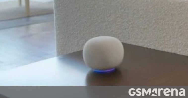 Google smart home speaker with Gemini detailed