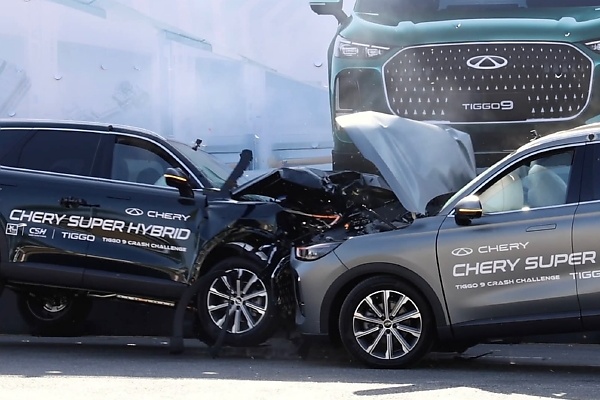 Two Cherry Tiggo 9 SUV’s Collided Head-on At 50km/h In Africa’s First Real-world Crash Test