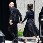 Jeff Bezos gets support from Lauren Sanchez as they arrive hand-in-hand at his mom’s funeral