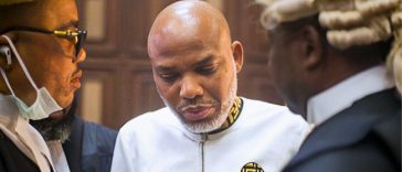 Furious Nnamdi Kanu petitions NBA to sanction judges for ‘miscarriage of justice’