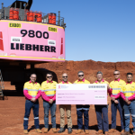 (VIDEO) Liebherr’s custom pink R 9800 mining excavator raises funds for breast cancer research