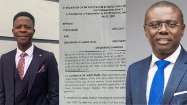 Lawyer sues Sanwo-Olu