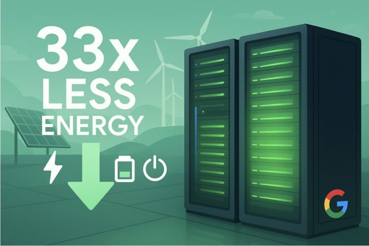 Google Cuts Power Needs for AI Queries 33x in One Year