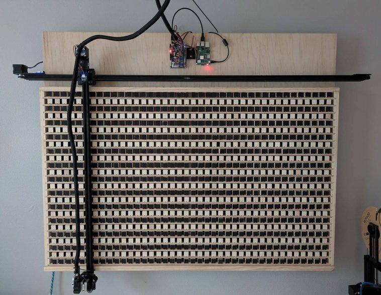 Kilopixel creator kills livestream switch before woodblock display hits Crysis point