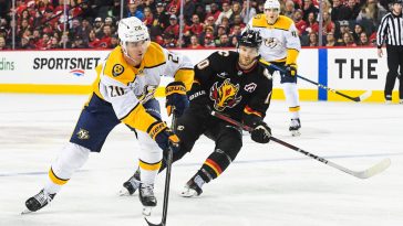 Justin Barron on first pair: Roman Josi can’t be happy