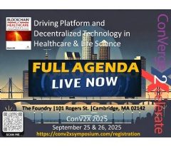 Final Agenda Released for Conv2X Driving Platforms and Decentralized Health in Healthcare and Life Sciences