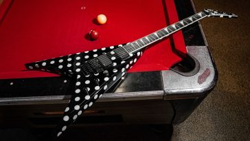 “We did a trade, but he owed some money. The guy whose guitar it was had the cops pull me off stage to get it back”: Phil Demmel’s new Jackson Polka Dot signature King V pays homage to his first Randy Rhoads Jackson model – and the guitar god hims