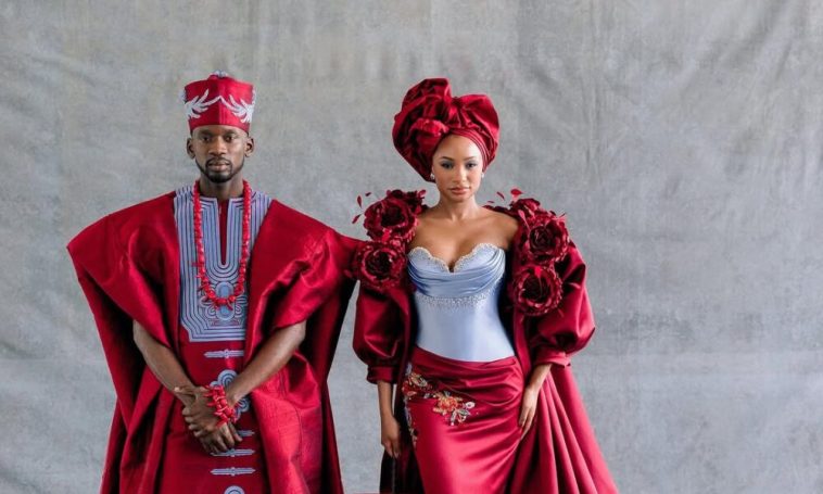 Temi Otedola & Mr Eazi’s Traditional Wedding Looks Are a Masterpiece of Couture and Culture