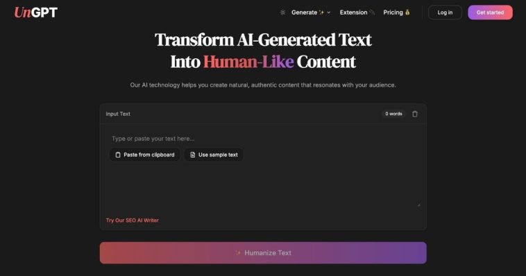 UnGPT: Transforming AI Text Naturally