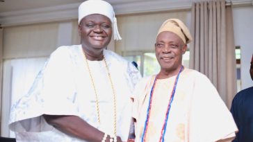 Elerinmo Of Erinmo pays congratulatory visit to Oba Ladoja