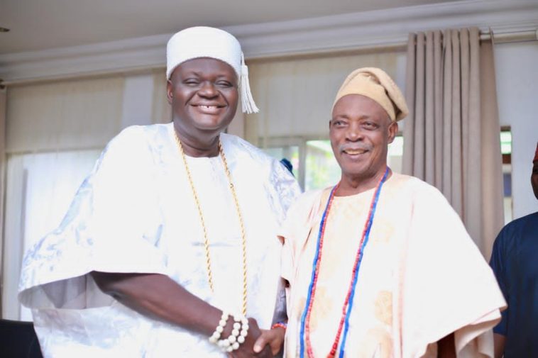 Elerinmo Of Erinmo pays congratulatory visit to Oba Ladoja