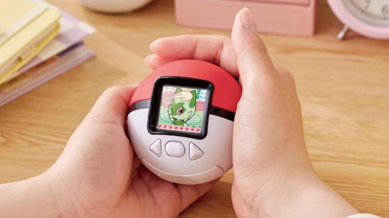 This pettable Poké Ball is a Tamagotchi-style toy with over 150 Pokémon inside and I need it now