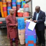 WHO donates supplies to boost infection prevention and control in Schools in Sierra Leone, as they reopen.