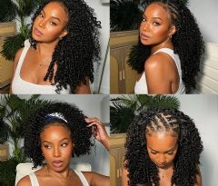 BGMgirl New Burmese Curly Half Wig: Long