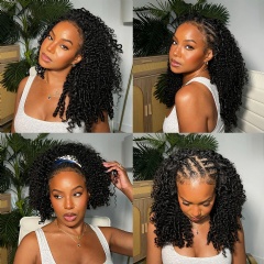 BGMgirl New Burmese Curly Half Wig: Long