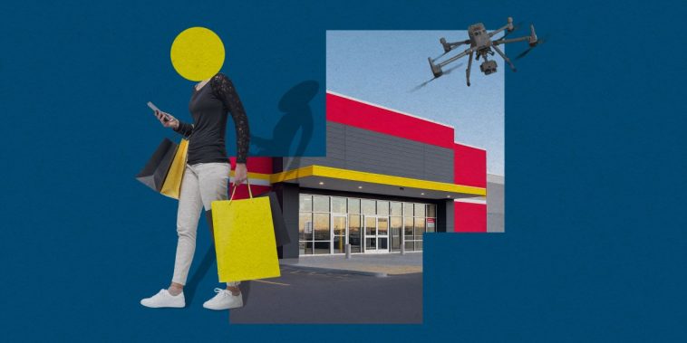 Shoplifters could soon be chased down by drones