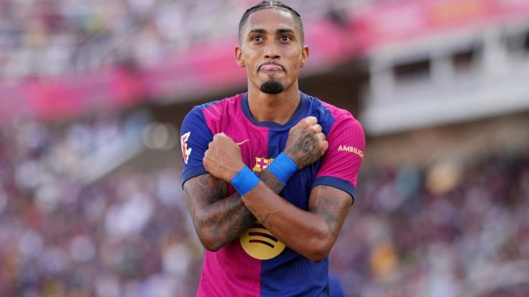 Barca duo Raphinha, Joan Garcia injured, out for PSG clash