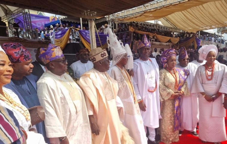 Tinubu, Adeleke, Kwankwaso present as Makinde installs Ladoja as 44th Olubadan