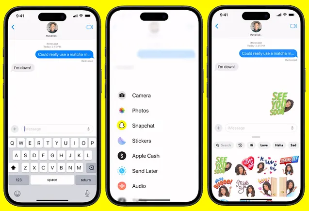 Snapchat Expands Bitmoji Stickers Beyond the App