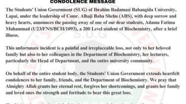 200-level Niger State varsity d!es after collapsing in her off-campus residence