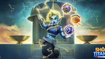 Shop Titans whips up a storm with Zephyr, the Mistress of Storms, as a new Premium Worker