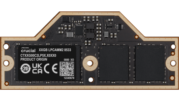 Crucial readies LPCAMM2 DDR5-8533 laptop RAM modules with up to 64 GB capacity