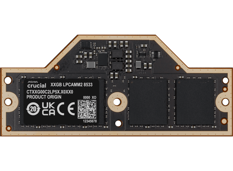 Crucial readies LPCAMM2 DDR5-8533 laptop RAM modules with up to 64 GB capacity