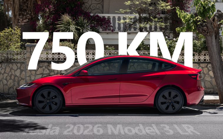 2026 Tesla Model 3 LR battery upgrade delivers massive 750km (WLTP) of range in Australia