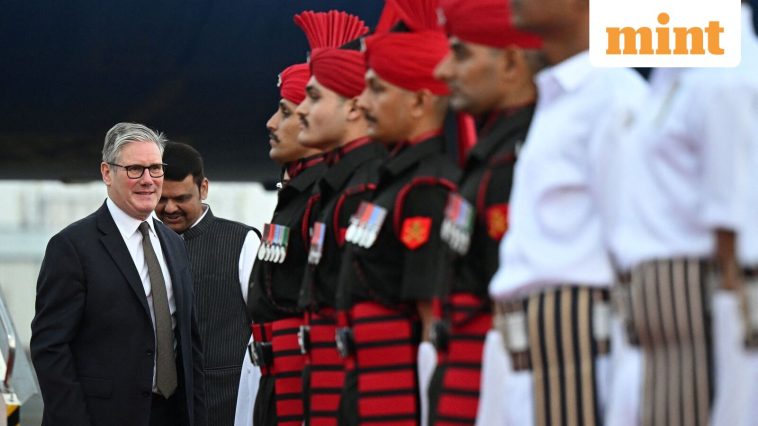 UK PM Keir Starmer begins first India visit: Yash Raj Studios tour, football match on Day 1 agenda