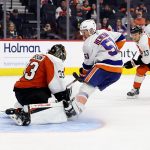 Emil Heineman and Jonathan Drouin on the Islanders’ top line