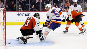 Emil Heineman and Jonathan Drouin on the Islanders’ top line