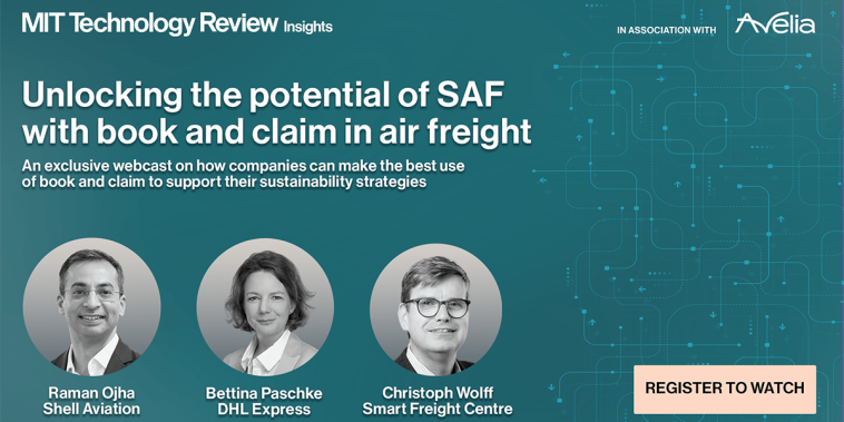 Unlocking the potential of SAF with book and claim in air freight