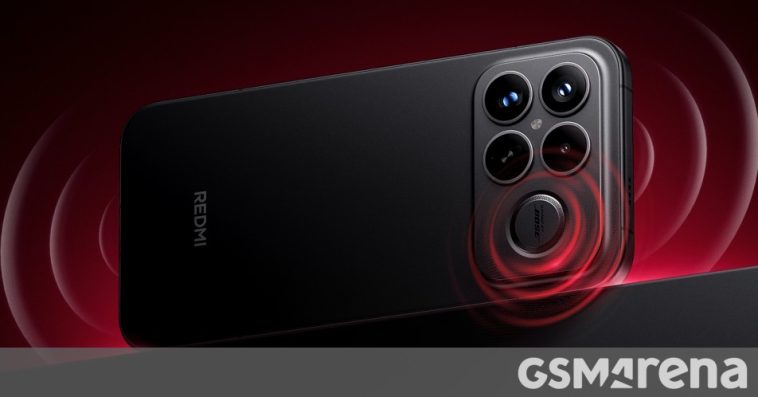 The Redmi K90 Pro Max has a Bose 2.1 stereo sound system with a woofer