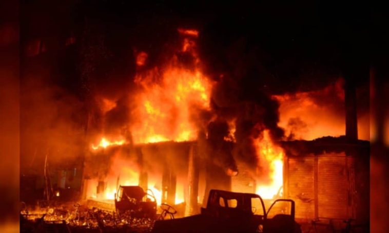 Fire Guts Popular Alaba Market In Lagos