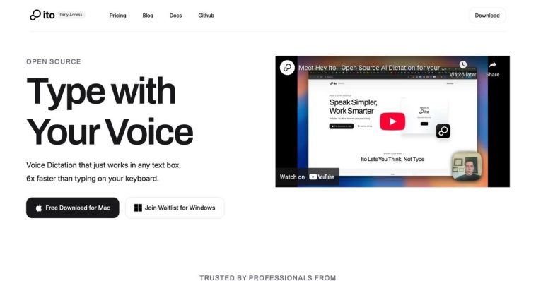 Ito: Open-Source Voice Assistant for Productivity