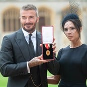 David Beckman was knighted and only some of his kids were there