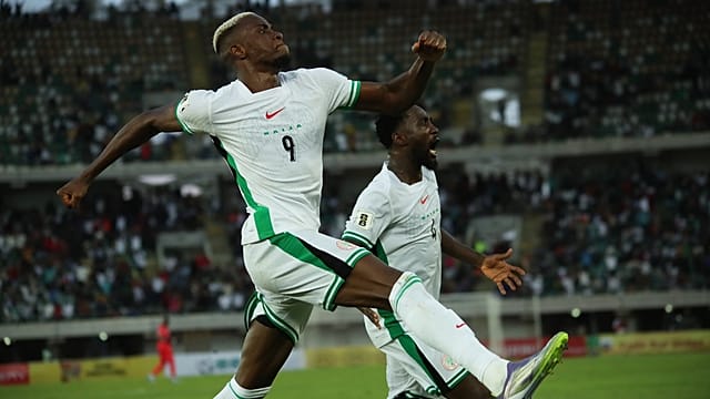Osimhen’s double set Nigeria past Gabon into DR Congo final in world cup qualifying