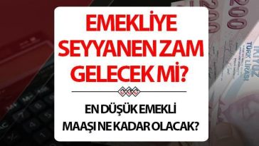EMEKLİ MAAŞI SEYYANEN ZAM SON DAKİKA GELİŞMELERİ 2026 || Emekliye seyyanen zam gelecek mi? 2026 Ocak en düşük emekli maaşı yüzde k